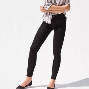 Anthropologie Pilcro and the Letterpress High Rise Black Skinny Jeans Size 30